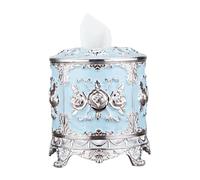Soporte redondo esmaltado para pañuelos de polipropileno, resistente, azul