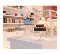 Soporte Redondo para Pasteles de 3 Niveles Soporte para Cupcakes en Forma de Torre Expositor de postres para cumpleaños, Bodas y graduaciones(Blanco)