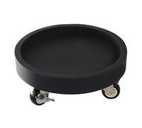 Soporte Redondo para Plantas de Alta Resistencia con Ruedas con Bloqueo - Soporte móvil para Todo Tipo de Clima y Bandeja de Goteo para Uso en Interiores/Exteriores, Plato de plástico Reforzado con