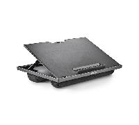 NGS LAPNEST - Soporte de Regazo Multifuncional y Ergonómico para Portátiles de hasta 15,6" con Base Acolchada, Ajustable con 8 Niveles de Altura