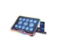 Soporte refrigerador portátil Spirit of Gamer 13 ventiladores, pantalla LCD, altura regulable, USB