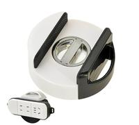 Soporte Regleta Enchufes - Montaje Pared | Sujeción Bajo Escritorio | Organizador de Cables para Hogar Dormitorio Salón Mesita Noche Banco Trabajo Adhesivo Fijador Conectores Eléctricos
