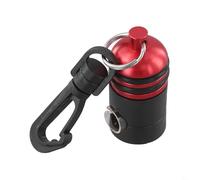 Soporte regulador de manguera ajustable para mangueras de pulpo y consola con clip magnético de liberación rápida compatible con equipos de buceo estándar (rojo)