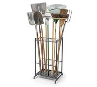 Soporte Relaxdays para 35 herramientas de jardín, garaje, antracita