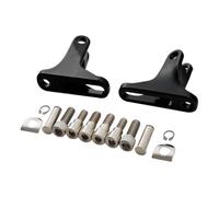 Soporte Reposapiés Trasero Pasajero Compatible Con Touring Road Street 1993 2022(Gloss Black)