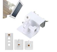 Soporte Resistente a la Intemperie Lonnky para Panel Solar - Soporte de Pared Ajustable de Aleación de Aluminio, Accesorios de Montaje Exterior para Paneles Solares Ring, Arlo, Reolink (Blanco)
