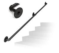 Soporte resistente de hierro forjado para escaleras de interior/exterior, barra de seguridad para mejorar la seguridad del hogar y el jardín, accesorio duradero y elegante para barandilla de escalera