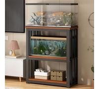 Soporte Resistente para acuarios de 80 a 120 cm, Estilo gabinete de Mediados de Siglo, Ideal para Reptiles, criadores y Tanques de Tortugas: Sistema de estantes para acuarios Resistente.