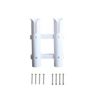 Soporte resistente para cañas de pescar para barcos y kayaks, se adapta a múltiples cañas con ajuste seguro (blanco)