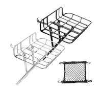 Soporte resistente para cesta de bicicleta, soporte resistente con puntales ajustables, cesta frontal de bicicleta para viajes, viajes, al aire libre, montaña, carretera, de comestibles, soporte