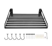 Soporte resistente para estante de microondas montado en la pared, organizador de cocina que ahorra espacio (50 x 40 cm), perfecto para cocinas pequeñas y soluciones de almacenamiento eficientes