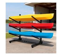 Soporte Resistente para Kayaks, con Capacidad para 2 Tablas de Paddle Surf, canoas y Tablas de Surf, Estante de Almacenamiento de Acero para Interiores y Exteriores con Brazos de Espuma, SOP