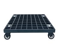 Soporte resistente para plantas con ruedas de bloqueo, base de rodillo de alta capacidad para árboles grandes en maceta, plataforma rodante de fácil movimiento para uso en interiores y exteriores