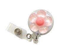 Soporte retráctil de flores con clip de metal giratorio ABS para enfermera, médico, oficina, profesional, reciclable, correa de insignia