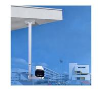 Soporte retráctil de Pared para cámara de Seguridad, Soporte de Poste Ajustable 360°, Adecuado para talleres 4S/Edificios Escolares, Material L-PE (mínimo 35 cm, Blanco).