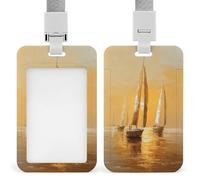 Soporte retráctil para tarjetas de identificación de veleros en el mar, con clip retráctil, protector de tarjetas, placa de nombre, para trabajo, oficina, médico, enfermera