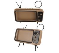 Soporte retro para TV de escritorio y teléfono móvil ABS, bonito soporte decorativo