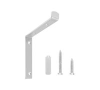 Soporte robusto en forma de L, soporte de estante de acero inoxidable, puntal de esquina de 90 grados para montaje en pared, soporte de acero reforzado para muebles