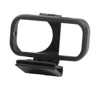 Soporte robusto para cámara de pulgar DJI que se asegura al ala del sombrero utilizando ABS resistente, diseño ligero que soporta filmación ininterrumpida