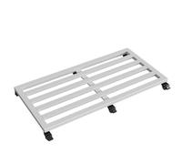 Soporte rodante de Metal Duradero para Plantas - 50x80 cm, Color Blanco, Estante para macetas y Peces, Elegante para Interiores y Exteriores, decoración del jardín y como or