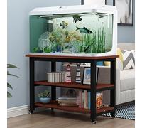 Soporte rodante para pecera de 10 a 30 galones, para acuarios y Tanques de Reptiles, gabinete móvil con Ruedas, Uso en Interiores y Salas de Estudio, Soporte Resistente para te