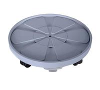 Soporte rodante para Plantas de 10 Pulgadas de Alta Resistencia con Bandeja de Goteo extraíble - Carrito Redondo para Plantas Color Beige con Ruedas con Bloqueo para Uso en Interiores/Exteriores, ca