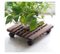 Soporte Rodante Para Plantas De Alta Resistencia Con Ruedas, Carrito Móvil Para Macetas Grandes, Duradero Para Uso En Interiores Y Exteriores, Color Carbonizado - 30 Cm/1,Carbonized Color-30cm/11.8in