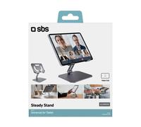 Soporte SBS de Aluminio para Tablets (Acero Inoxidable - Negro)