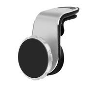 Soporte Smartphone de Coche Magnético Enganche a la Rejilla de Aire - Plata