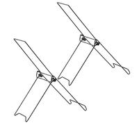 Soporte Solar - 58x43.5x16cm Estante De Panel Solar Plegable Portátil De 2 Piezas | Soporte Metálico Plegable | Rápido, Sin Instalación, Accesorios Ligeros Para Energía Eólica | Viajes Al Aire Libre C