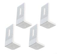 Soporte solar de pie en L de aluminio, paquete de 10 soportes de montaje de panel fotovoltaico de techo, estructura fotovoltaica impermeable para instalación residencial y comercial ligera