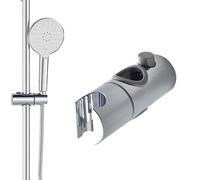 Soporte Soporte de riel - Mano Ducha Barra deslizante, Pinza Deslizante Rotación 360, Reemplazo Universal Rociador, Material Resina ABS Cromo | Equipo Baño para Seniors & Familias