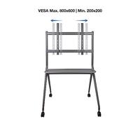 Soporte - Soporte para Suelo con Ruedas para Pantallas de 50 a 86 Pulgadas, Ajustable, fácil Movilidad, y Resistente. Ideal para presentaciones.*