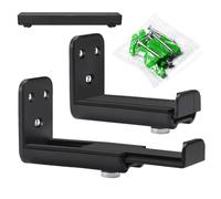 Soporte Soundbar Profundidad Ajustable - Montaje Universal Pared | Compatible Barras Sonido 9-13,7 Cm | Estructura ABS+PC+Metal con Tornillos Tacos, Soporte Negro Altavoces