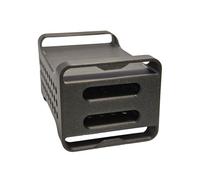 Soporte SSD Impreso en 3D para Samsung T7 Rejillas de ventilación y gestión de Cables Tipo C Estuche de Almacenamiento Seguro con Tapa Deslizante para T7 Unidad de Estado sólido (Dos Ranuras)
