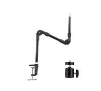 Soporte ST-01 de 1/4" Flexible y Plegable para Montaje en Escritorio, Adaptador de Cabezal Esférico para Luz de Relleno, Anillo de Luz LED, Cámara y
