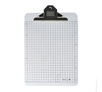 Soporte/Tabla Transparente A4 con Pinza Jumbo Sujetapapeles - REF. 9361- Base Cuadriculada en Plástico Rígido con Pinza Extra Grande en Metal y Colgador en el Reverso by Office Box