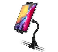 Soporte Tablet para Cinta de Correr, woleyi Soporte Tablet Bicicleta Spining Estatica con Ajustable Cuello de Cisne, para iPad Pro 11 10.5 9.7 Air Mini, iPhone 12 Pro MAX y 4-11" Móvil y Tabletas