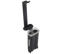 Soporte Táctico para Almacenamiento de Batería, Portátil, Impermeable, con Diseño de Una Sola Ranura y Doble Ranura para Baterías de Linterna CR123, AAA y AA(Black,Double)