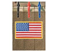 Soporte táctico para bolígrafos, Soporte de Parche para Uniformes OCP del ejército y la Fuerza aérea, Soporte para lápices OCP con Gancho y Bucle, Accesorios de Bolsillo para Uniformes OCP del