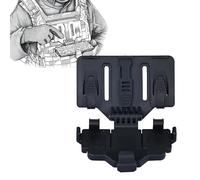 Soporte Táctico para Teléfono en el Pecho, Soporte Universal para Coche y Oficina, Accesorio para Chaleco, Panel de Navegación Manos Libres Ajustable en Múltiples Ángulos.(Black)