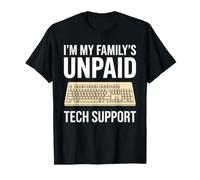 Soporte Técnico De Mi Familia Programador Divertida Camiseta