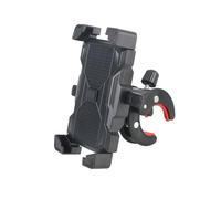 Soporte Teléfono Bici Soporte Para Teléfono Para Bicicleta Y Motocicleta Con Bloqueo Automático Giratorio De 360° Soporte Ajustable Para Navegación GPS Piezas Telescópicas Porta Movil Para Moto(Black)