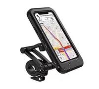 Soporte Teléfono Motocicleta, Pantalla Táctil de Alta Sensibilidad Resistente al Agua Soporte Teléfono Motocicleta 360° de Rotación Soporte de Navegación para Motocicleta Bicicleta