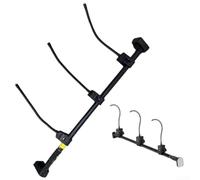 Soporte telescópico ajustable para plantas para uso en interiores y exteriores, construcción de metal con juntas de acero resistentes a la corrosión que soportan hasta 50 libras (80-100 cm)