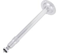 Soporte Telescópico de Cámara de Aluminio Ajustable 30-60 CM | Montaje Convertible en Techo o Pared, Tubo de 28mm, Color Plata, para Mini Proyectores y Cámaras Tipo Cúpula