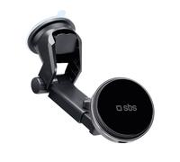 Soporte telescópico para smartphone con cargador inalámbrico MagSafe para parabrisas y salpicadero - negro