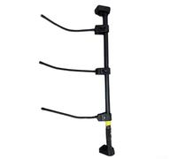 Soporte telescópico resistente para plantas de Navidad, soporte colgante de metal resistente a la intemperie que soporta hasta 50 libras con montaje de herramientas (180-205 cm)