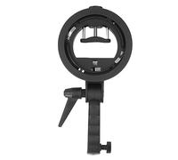 Soporte Tipo S para Montaje Elinchrom para Speedlite Flash Snoot Softbox Beauty Dish Reflector Umbrella, Plegable y Portátil