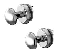 Soporte toallero para radiador (Cromo, 2 ud., Apto para: Radiador toallero)